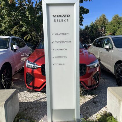 Informator VOLVO SELEKT TOTEM podświetlany LED zewnętrzny