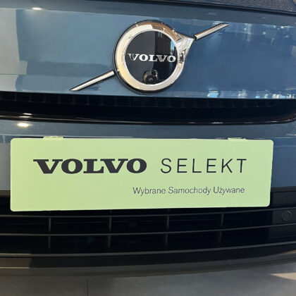 Nakładka na rejestracje Volvo Selekt samochody elektryczne